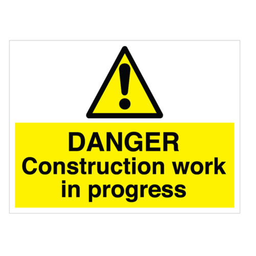 Construction Work In Progress Sign (20135V)